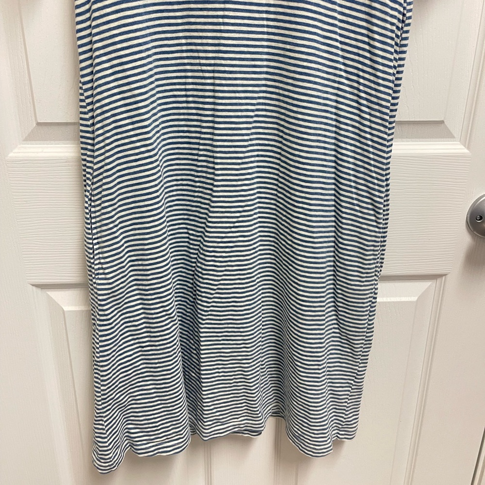 Faherty Striped Button Back Shift Dress - image 4